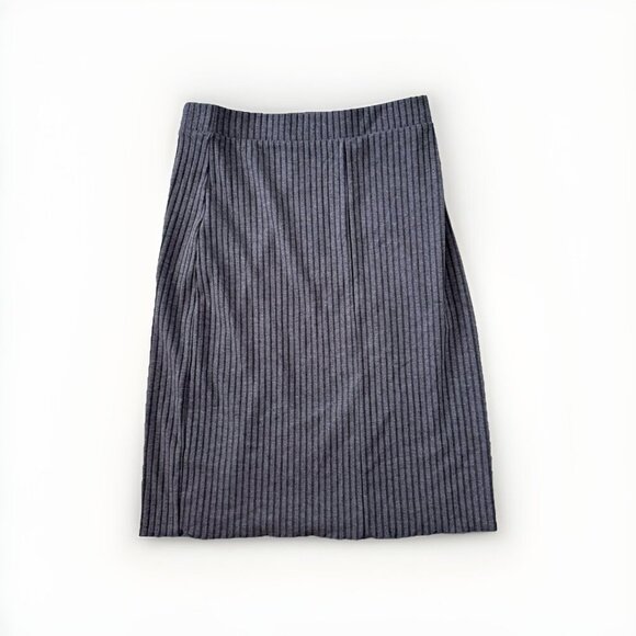 Vero Moda Rib Pencil Skirt Slim Fit Dark GRAY Size Medium Style 10271420 - Picture 6 of 7